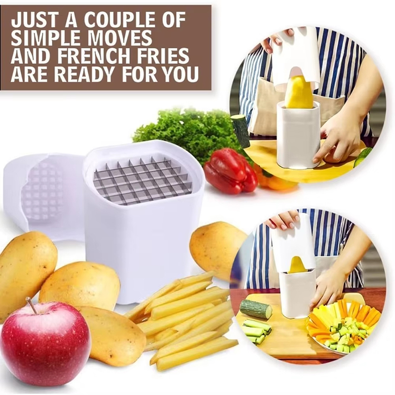 Kitchen Gadgets Cutting Tools - 1PCS French Fry Cutter Natural Cut