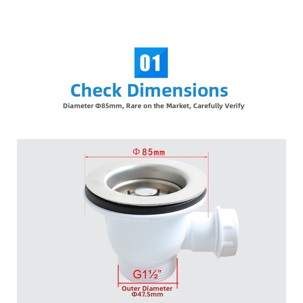 85mm Stainless Steel Kitchen S - Stainless Steel Strainer recension och pris