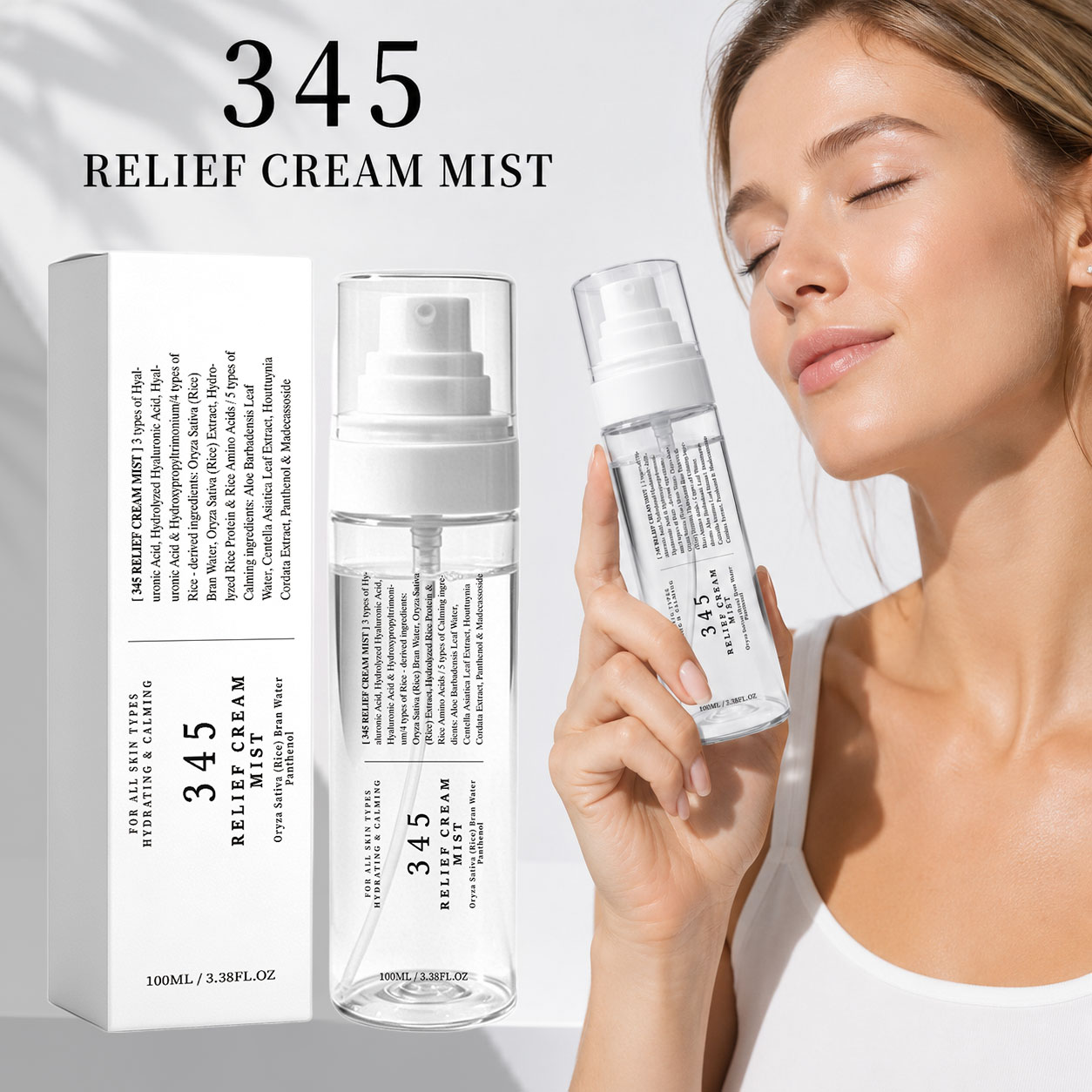 345 Relief Cream Mist Korean S - Oil Mister Spray Bottle recension och pris