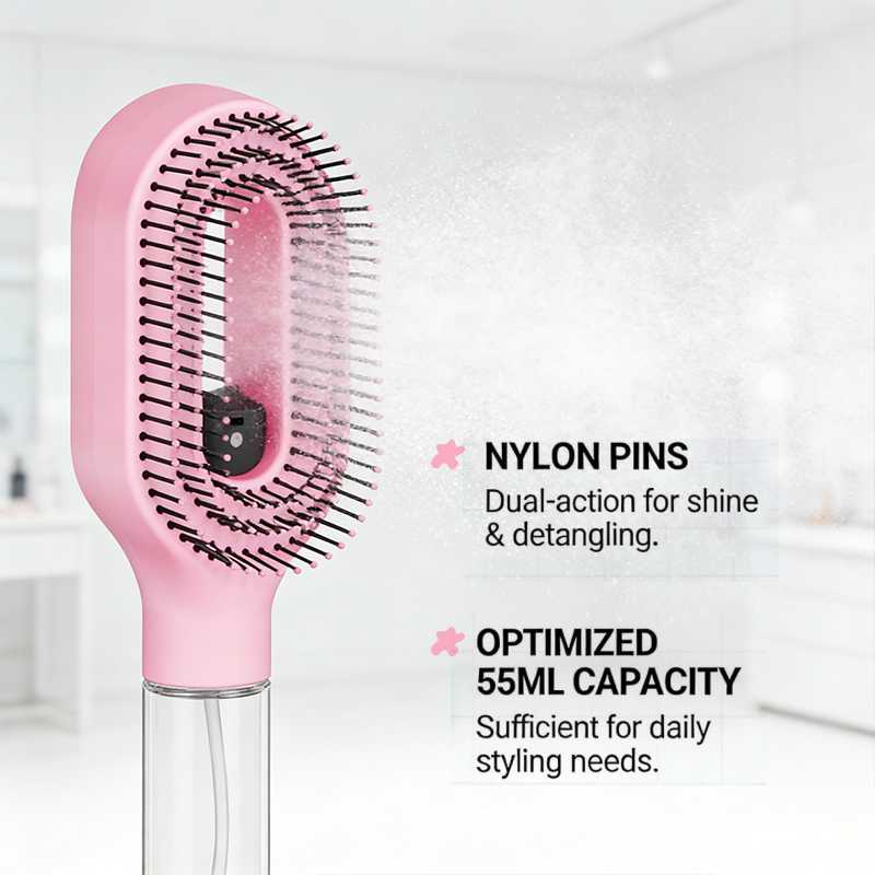 New 2 in 1 Spray Hair Brush Wa - Oil Mister Spray Bottle recension och pris