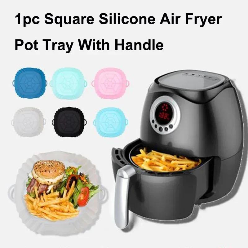 1PC Silicone Air Fryer Basket, - Air Fryer Accessories recension och pris