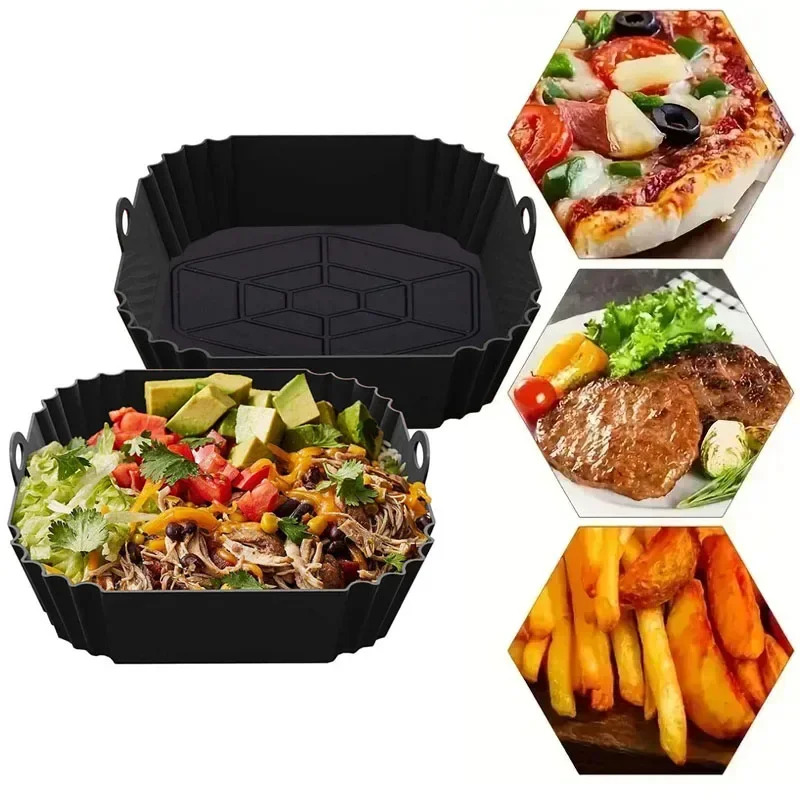 1PC Silicone Air Fryer Basket, - Air Fryer Accessories recension och pris