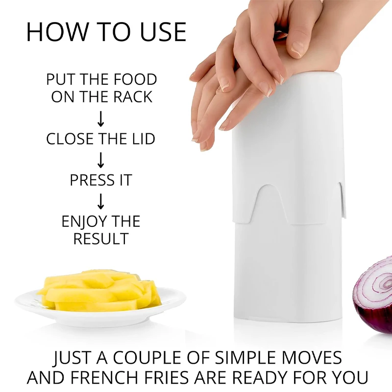 1PCS French Fry Cutter Natural - Kitchen Gadgets Cutting Tools recension och pris