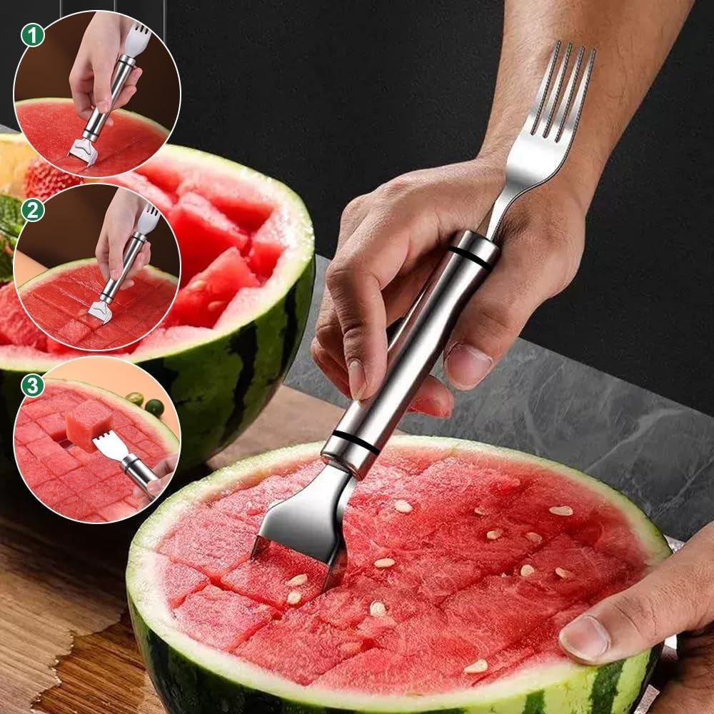 2-In-1 Stainless Steel Fruit C - Kitchen Gadgets Cutting Tools recension och pris