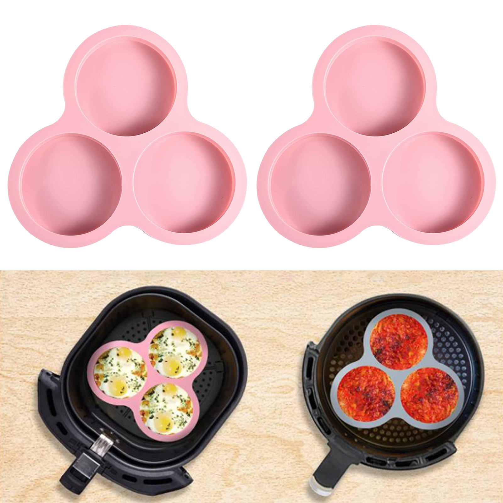 1/2pcs Silicone Air Fryer Egg  - Air Fryer Accessories recension och pris