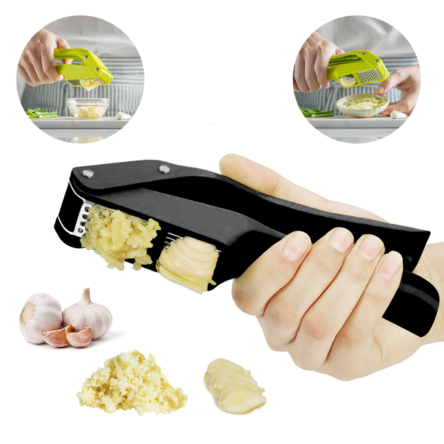 2 in 1 Garlic Ricer and Slicer - Kitchen Gadgets Garlic recension och pris